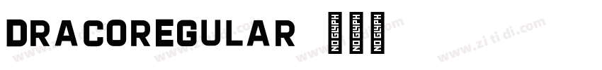 DracoRegular字体转换