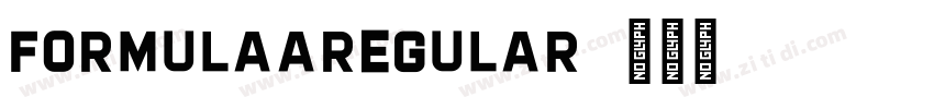 FORMULAARegular字体转换