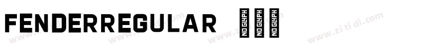 FenderRegular字体转换