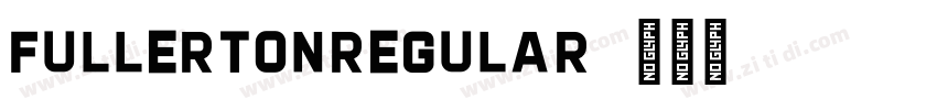 FullertonRegular字体转换