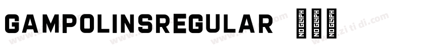 GampolinsRegular字体转换