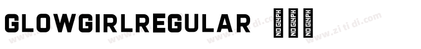 GlowgirlRegular字体转换