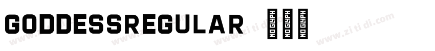 GoddessRegular字体转换