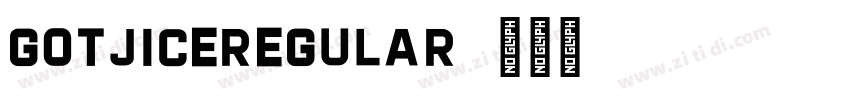 GotjicERegular字体转换