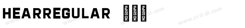 HearRegular字体转换