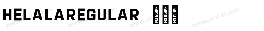 HelalaRegular字体转换
