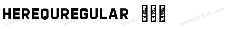 HerequRegular字体转换