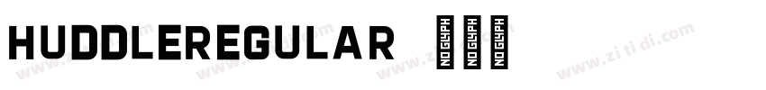 HuddleRegular字体转换