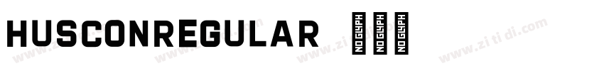 HusconRegular字体转换