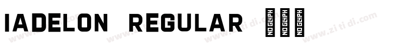 Iadelon-Regular字体转换