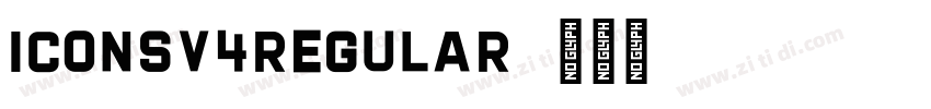 IconsV4Regular字体转换
