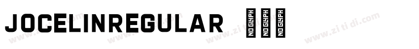 JocelinRegular字体转换