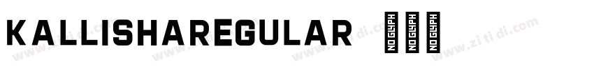 KallishaRegular字体转换