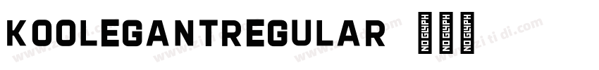KoolegantRegular字体转换