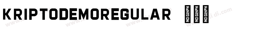 KriptoDEMORegular字体转换