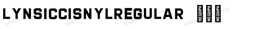 LynsicCisnylRegular字体转换