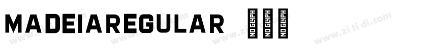 MadeiaRegular字体转换