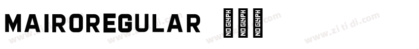 MairoRegular字体转换 MairoRegular字体转换