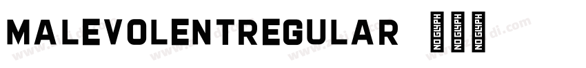 MalevolentRegular字体转换