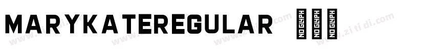 MarykateRegular字体转换