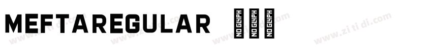 MeftaRegular字体转换