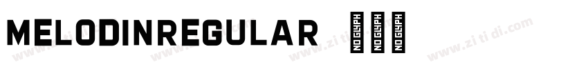 MelodinRegular字体转换