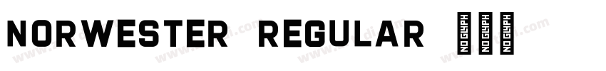 Norwester-Regular字体转换