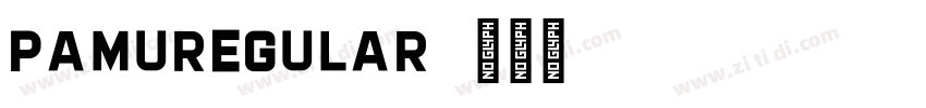 PAMURegular字体转换