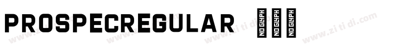 ProspecRegular字体转换