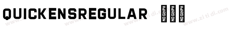 QUICKENSRegular字体转换