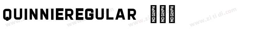 QuinnieRegular字体转换
