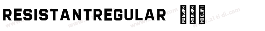 ResistantRegular字体转换