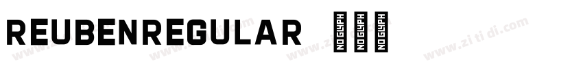 ReubenRegular字体转换