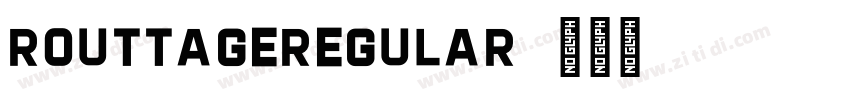 RouttageRegular字体转换