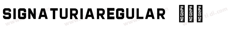 SignaturiaRegular字体转换
