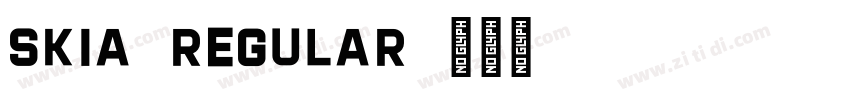 Skia-Regular字体转换