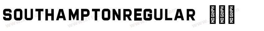 SouthamptonRegular字体转换