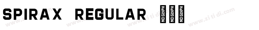 Spirax-Regular字体转换