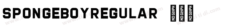 SpongeboyRegular字体转换