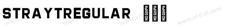 StraytRegular字体转换