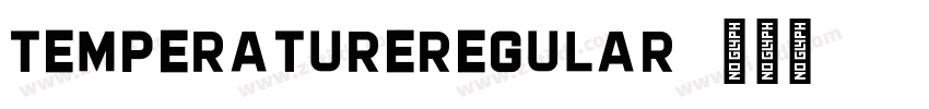 TemperatureRegular字体转换