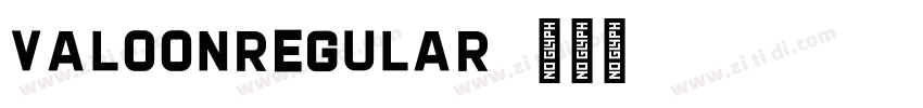 ValoonRegular字体转换