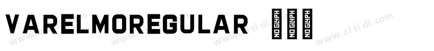VarelmoRegular字体转换