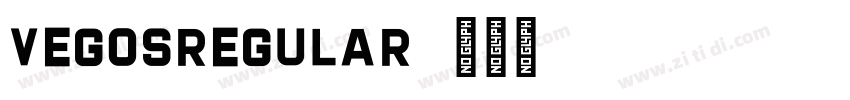 VegosRegular字体转换