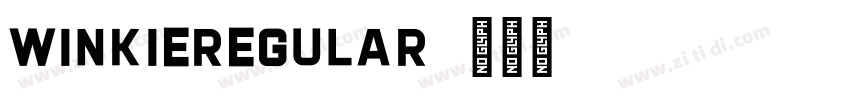 WinkieRegular字体转换