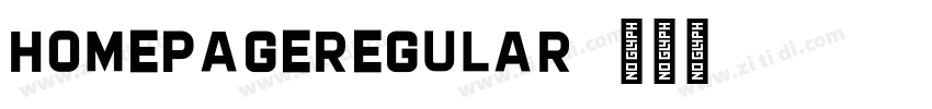 homepageRegular字体转换