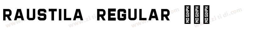raustila-Regular字体转换