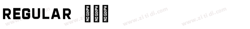 regular字体转换