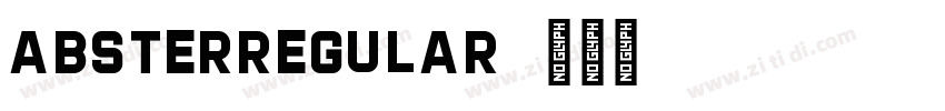 ABSTERRegular字体转换