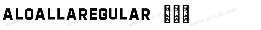 ALOALLARegular字体转换